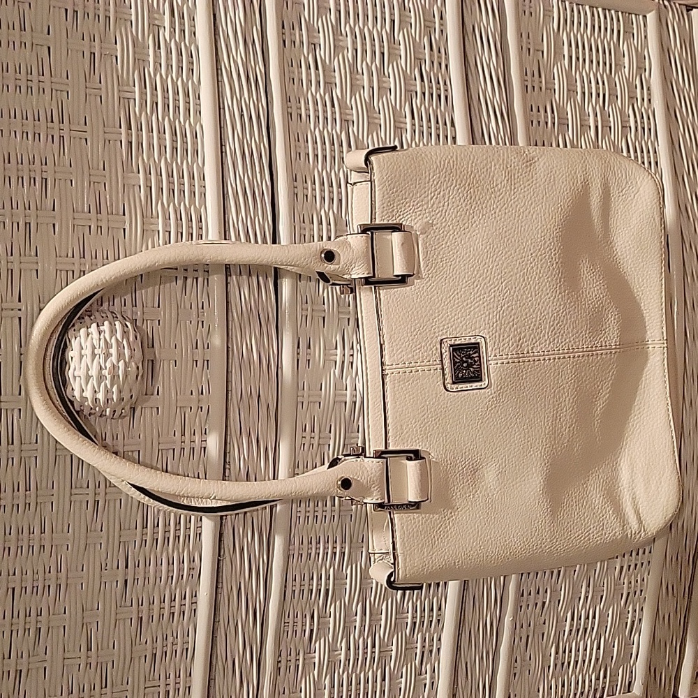 Anne Klein white shoulder bag